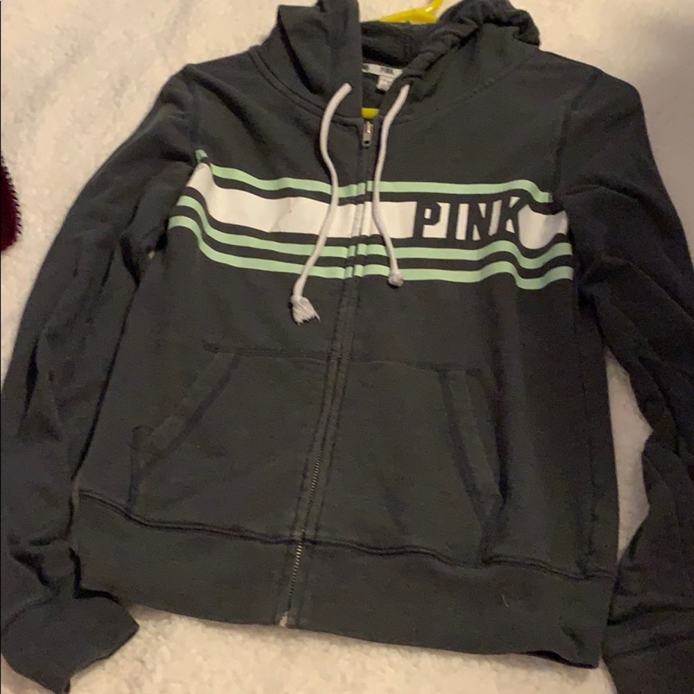 Pink zip up hoodie